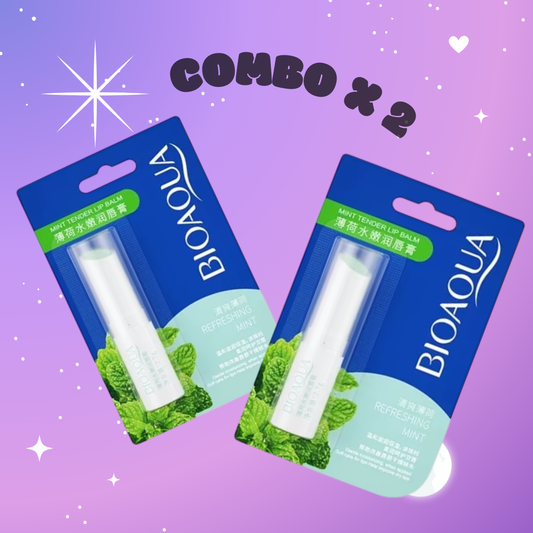 HIDRATANTE  LABIOS MENTA BIOAQUA X2